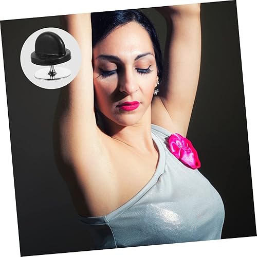 Miniatura 6 de NUOBESTY 50 juegos de 1 broche negro con sombrero de mariposa, corbata negra para el cuello, espina de caballo, alfileres de corbata, alfiler de