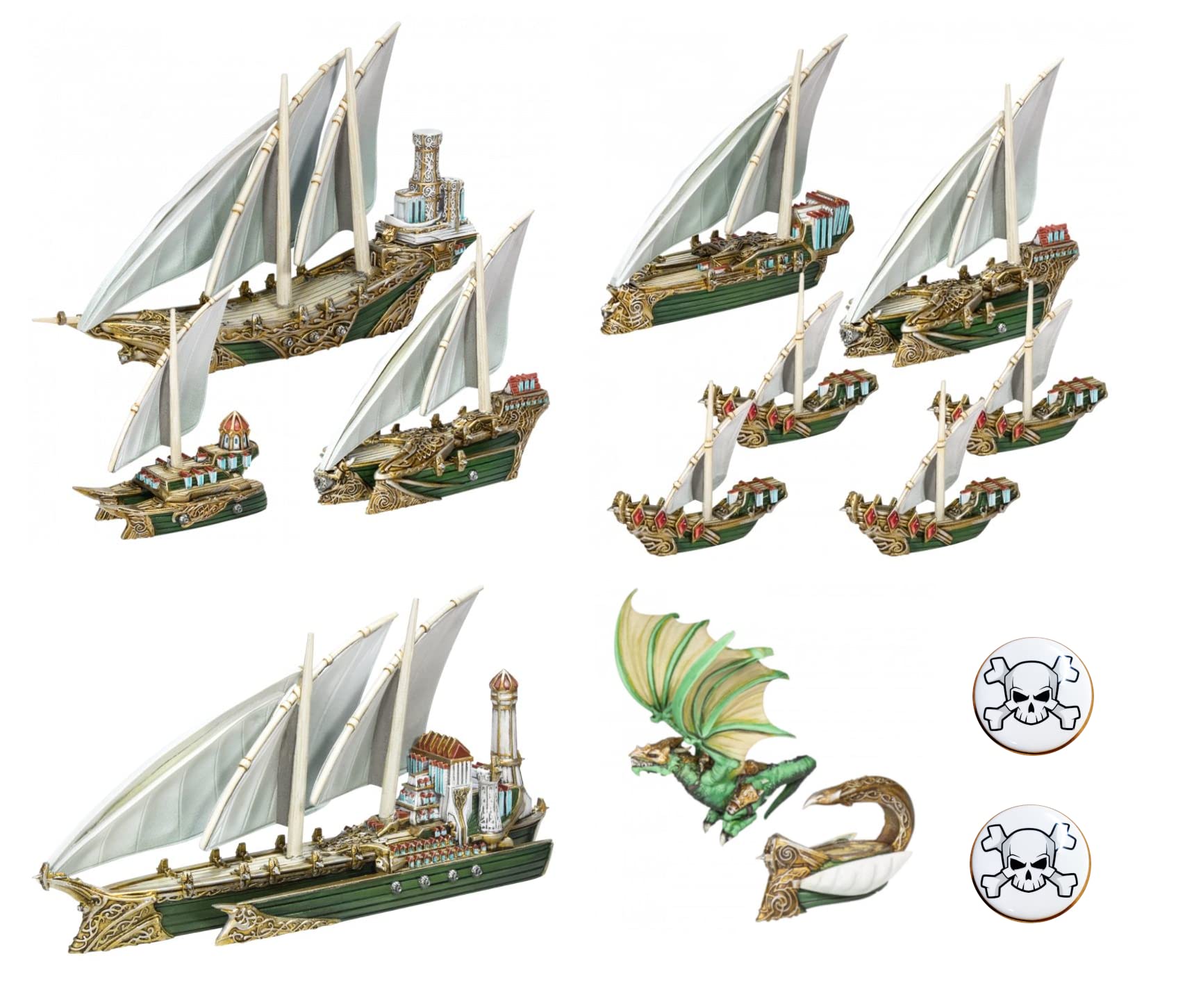 Buy Armada Bundle of Elf Starter and Booster Fleets, Valandor Ship, and