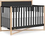 Dream On Me Owen 5-in-1 Convertible Crib, Matte Black
