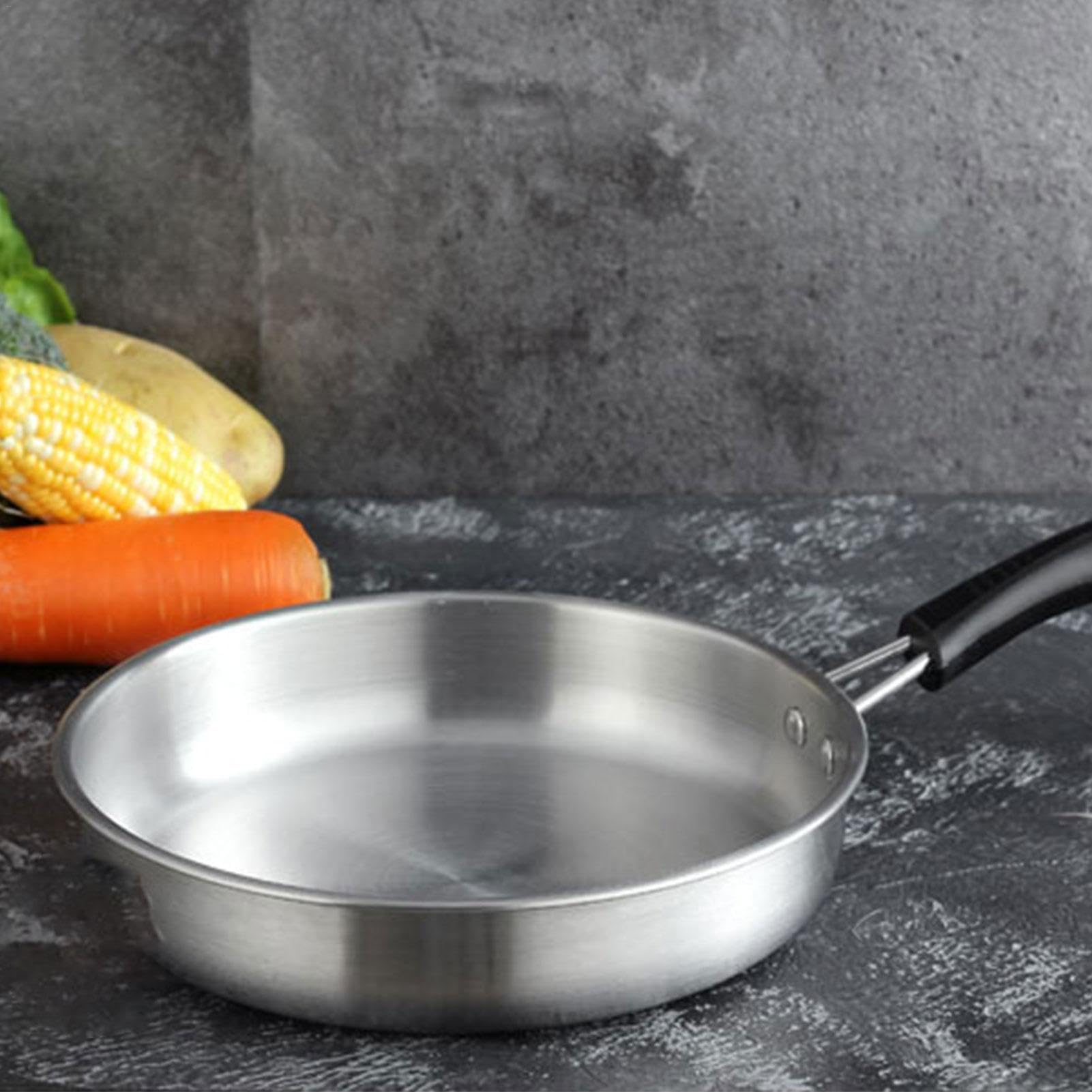 Set di utensili da cucina in acciaio , antiaderenti, 3 pezzi | pentole e padelle antiaderenti con coperchio