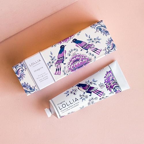 Miniatura 2 de LOLLIA Handcreme, 4 onzas  Crema de manos perfumada para mujeres, loción hidratante de manos para manos secas, manteca de karité y manteca de cacao,