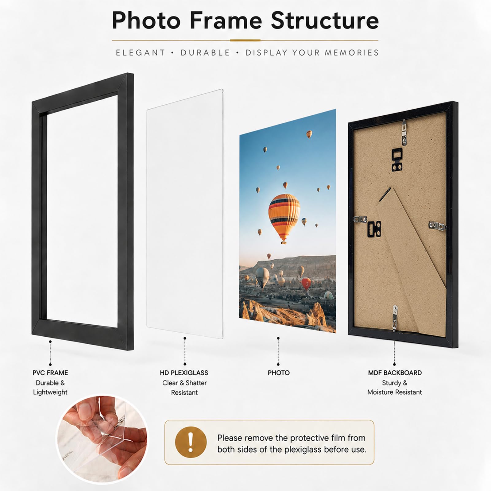 Amazon.com - JCJMY 8.5x11 inch Picture Frame Black for Certificate