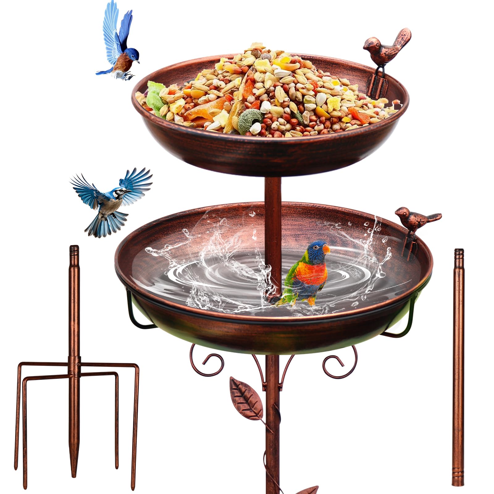 Bird Bath Bronze 2-in-1 GRECOMEIN