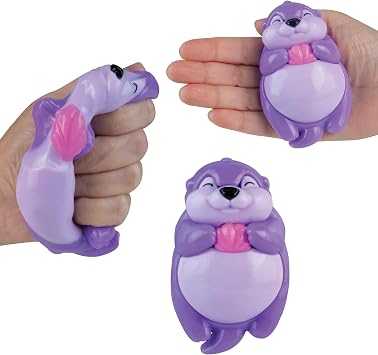 ORB Tabalicious Big Bellies TABA スクイッシーカワウソ おもちゃ - かわいい、粘着性のあるTABA ビッグベリーハッピーカワウソ スクイーズ - 愛らしい動物がテーマのストレスボールスクイッシー - フィジェット ストレス解消おもちゃ 子供と大人向け