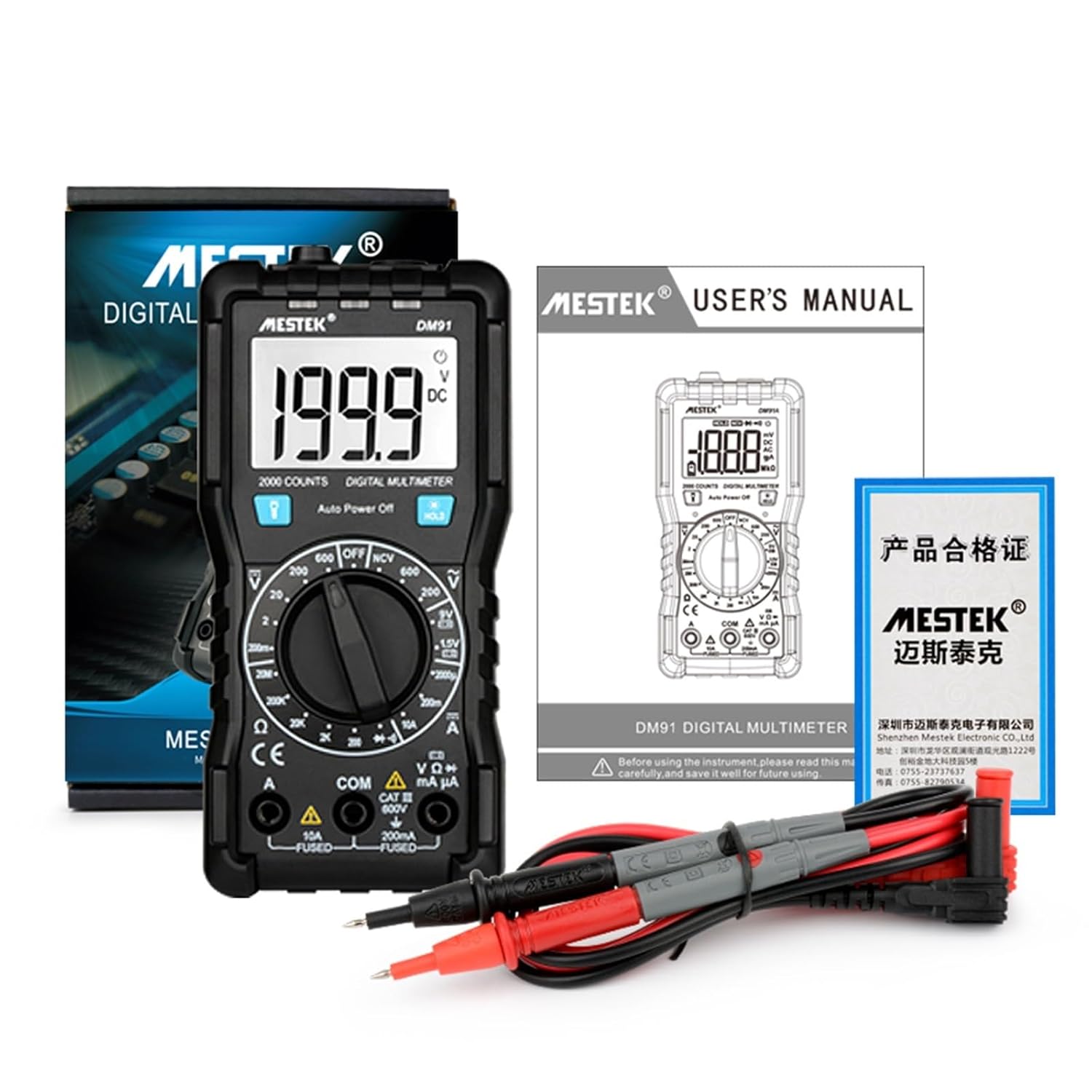 Mini Digital Tester Multimeter Mini Pocket Multi Meter DC AC Voltage Current Tester Ammeter Multimeter for Electrician