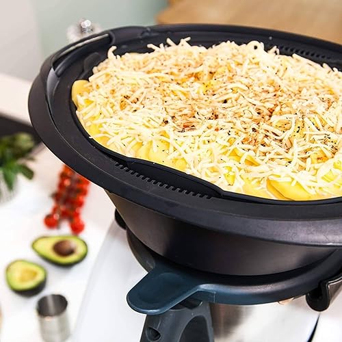 Miniatura 8 de Generic Bandeja de vapor de silicona para hornear, rectangular, gris, 11.4 x 8.3 pulgadas, compatible con Thermomix TM31/TM5/TM6