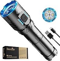 Vista 1 de Rechargeable Flashlights Mini Tactical High Lumen, Super Bright LED Small Flashlight with Magnetic Base, High Powered Strong Flash Light, Pocket