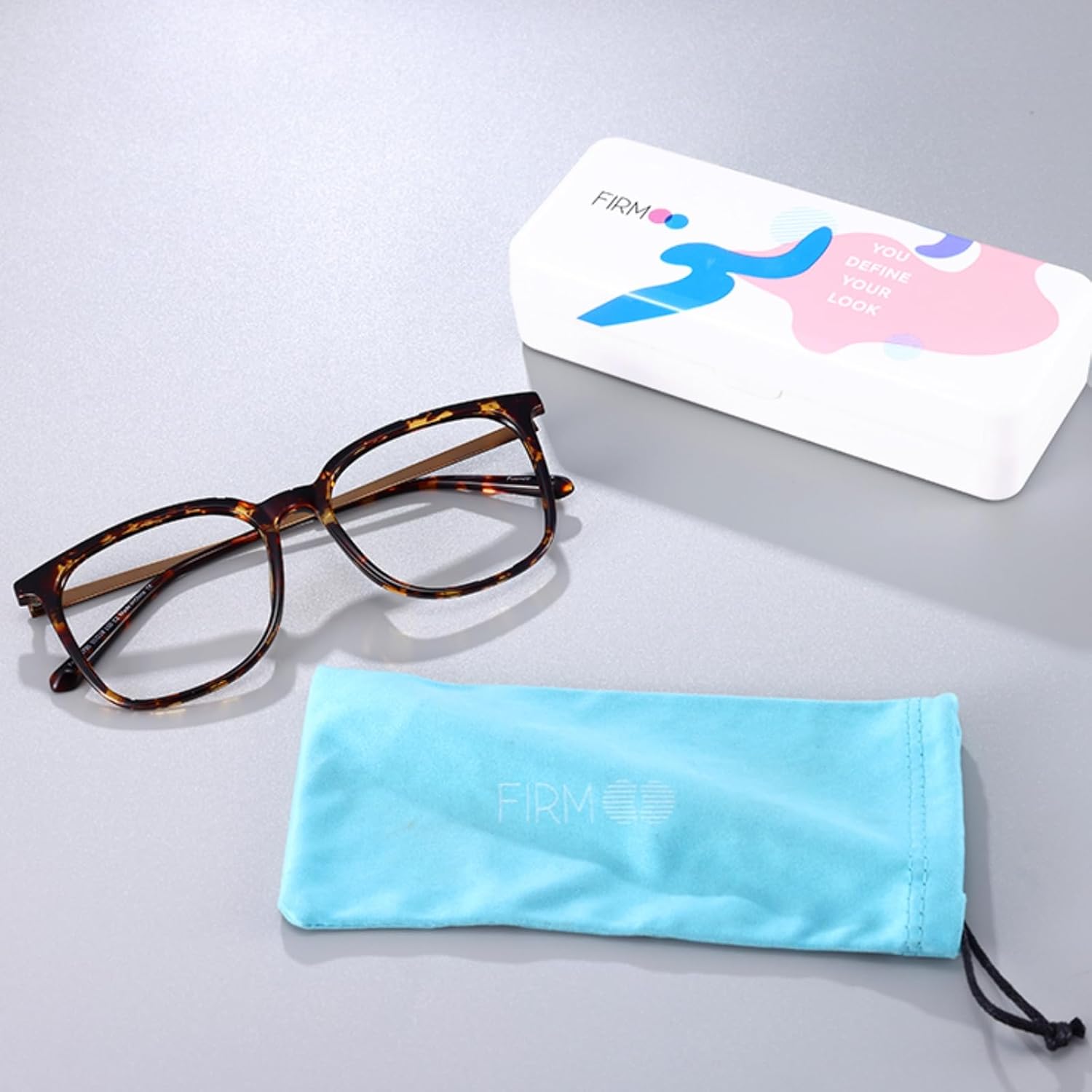 Firmoo Oversized Blue Light Blocking Glasses for Women/Men, Large Square Frame Computer Glasses for Screens - Image 7