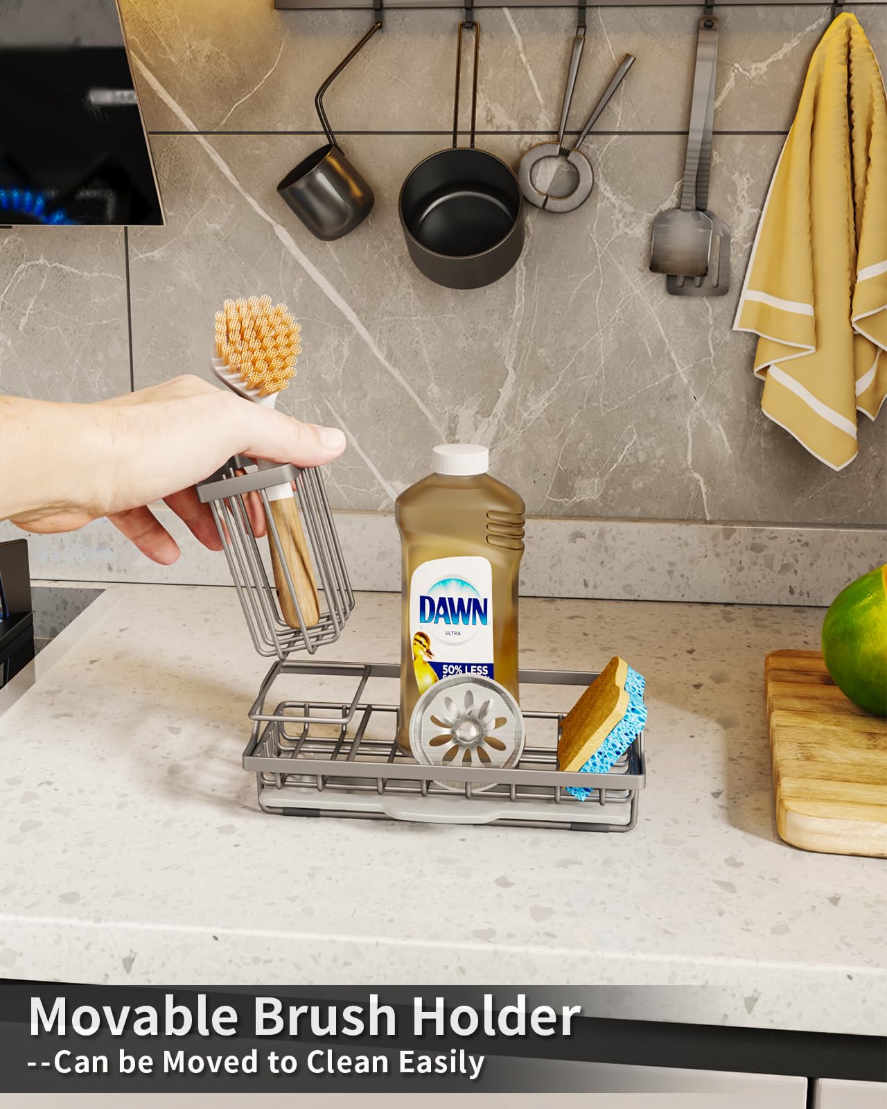SWTYMIKI Sink Caddy Sponge Holder - Image 3