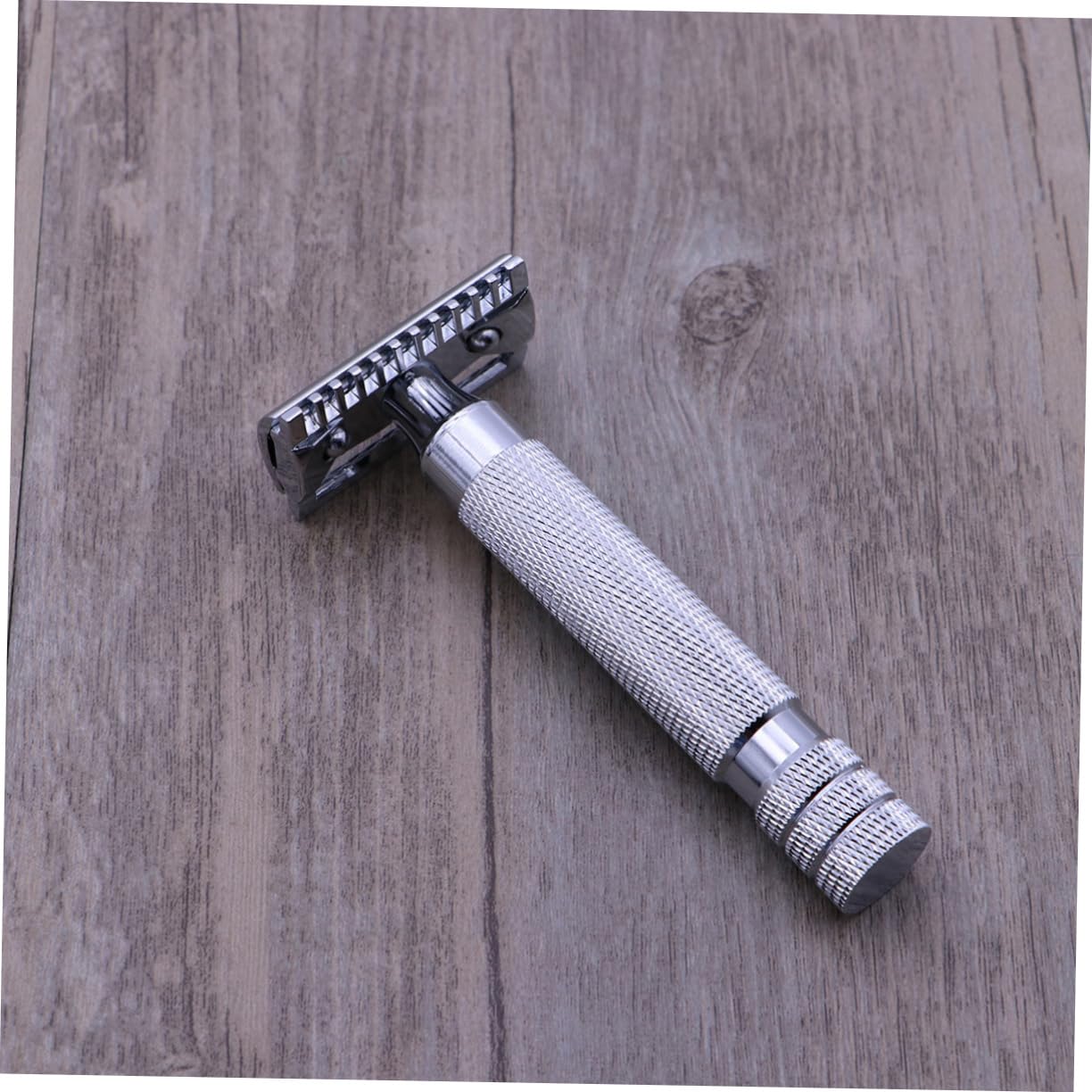 Healeved 3pezzi Rasoio Sicuro Doppio Acciaio Inossidabile Per Uomo Design Testurizzato Uso Professionale e Domestico Rasatura Comfortevole Irritazioni Facile Da Impugnare Bagnate