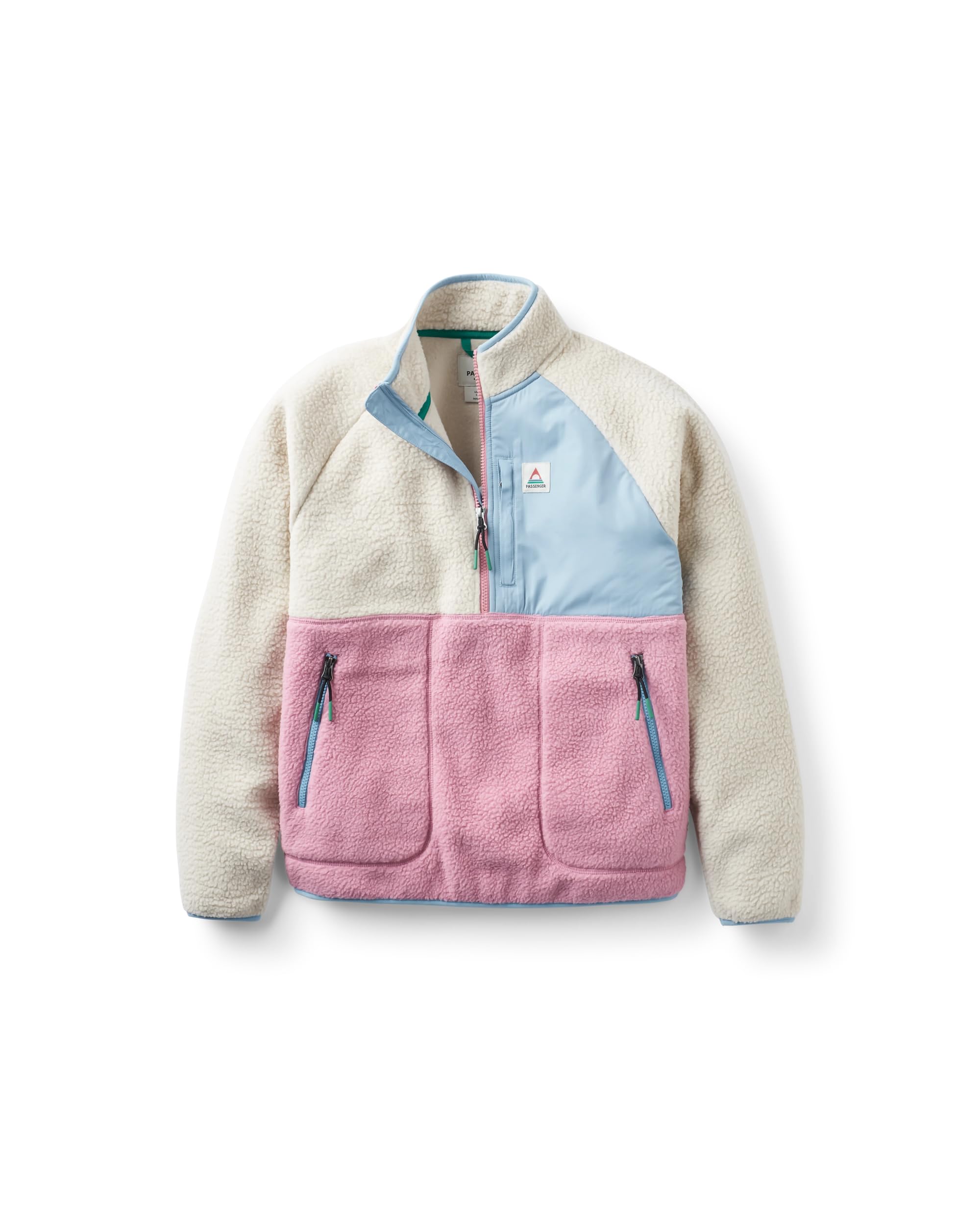 Women's Cream Passenger Home 1/2 Zip Sherpa Fleece - Size Xl - Half Zip Fleece - Activewear