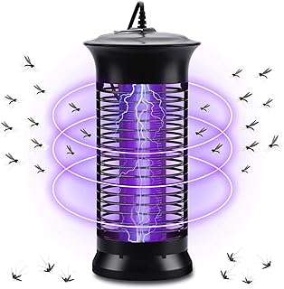 MAXBROTHERS Insetticida elettrico, trappola per insetti da 6 W, 1000 V, con luce UV, senza sostanze chimiche tossiche, riduce efficacemente gli insetti volanti in interni ed esterni