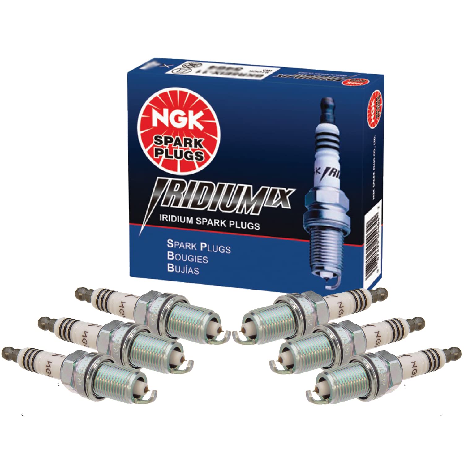 NGK Set 6 Iridium IX Spark Plugs For CL MDX Accord Odyssey 929 Milenia MX-6 V6