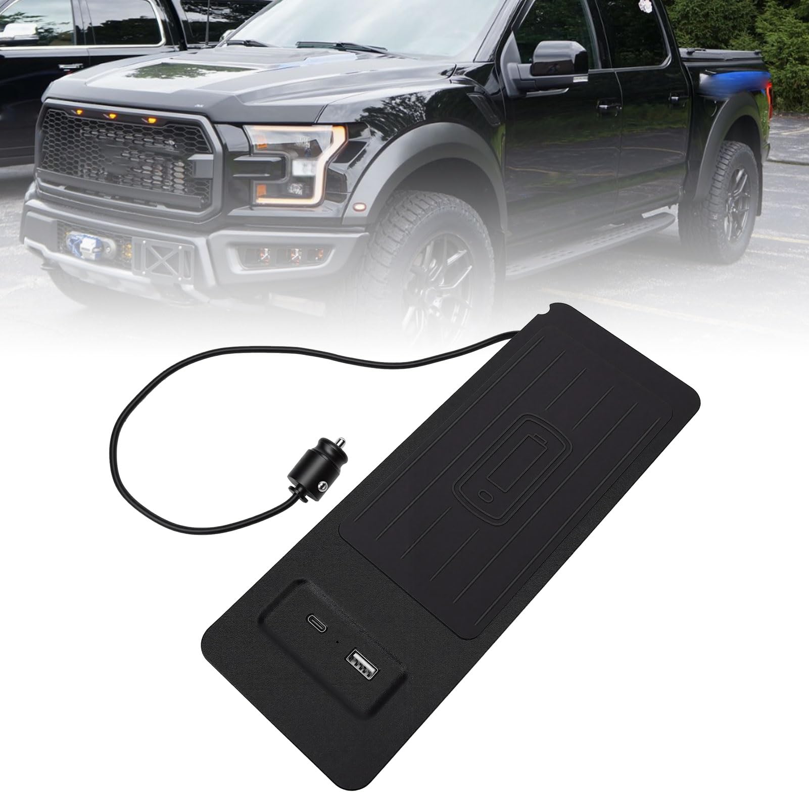 Yctze Caricabatteria per Auto Wireless da 15 W Sostitutivo a Ricarica Rapida per il 2020 con Installazione Rapida e Ricarica Compatibile con gli Smartphone
