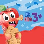 GERBER Get'ems Pumpkin, Apple & Cinnamon Ocean World Cookies, Made With Real Fruits & Veggies, Ideal for Preschool & Daycare Snack Time or Lunch Boxes, 4 Boxes, 568 g