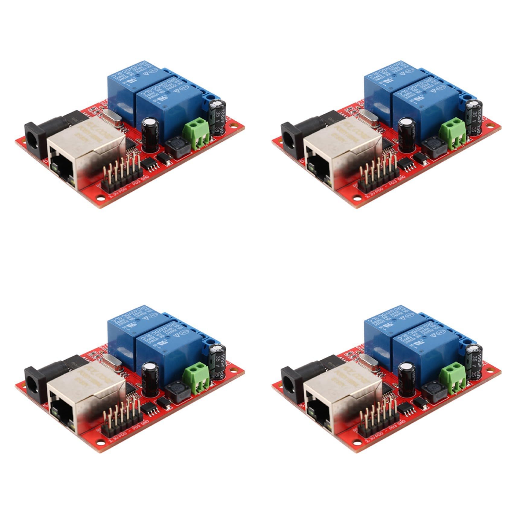 4X LAN Interruttore di Ritardo Scheda Relè Ethernet 2 Vie Modulo Server Modulo Controller/Udp