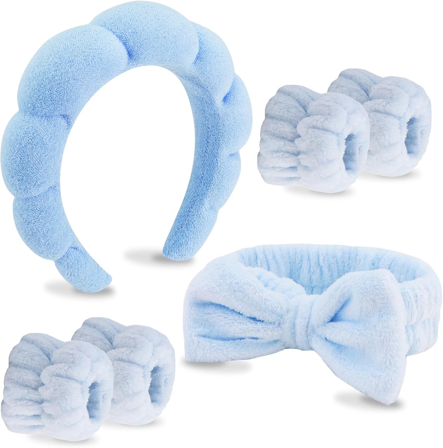 VELSCRUN 6 Pack Spa Headband, Makeup...