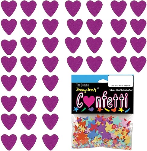 Miniatura 3 de Confeti Corazón 14" Fucsia - Paquete al por menor #8502 QS0