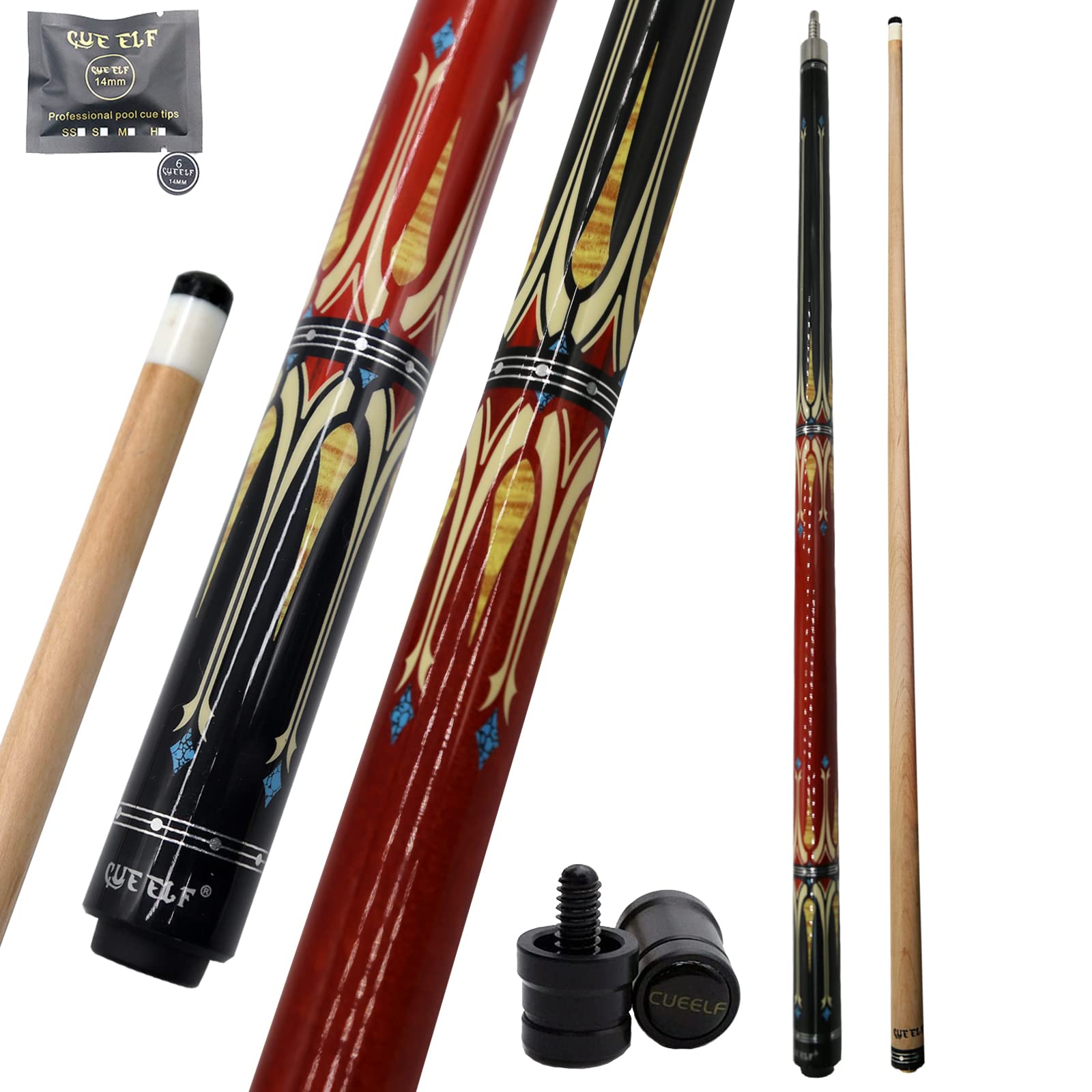 Buy CUEELF Pool Cue Stick Billairds cue Stick 58 inch le Billiard Pool