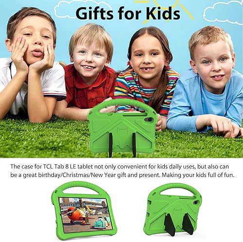 Miniatura 6 de Miimall Funda para niños compatible con TCL Tab 8 LE Tablet 2023, funda protectora ligera de EVA a prueba de golpes con soporte y asa para TCL Tab 8