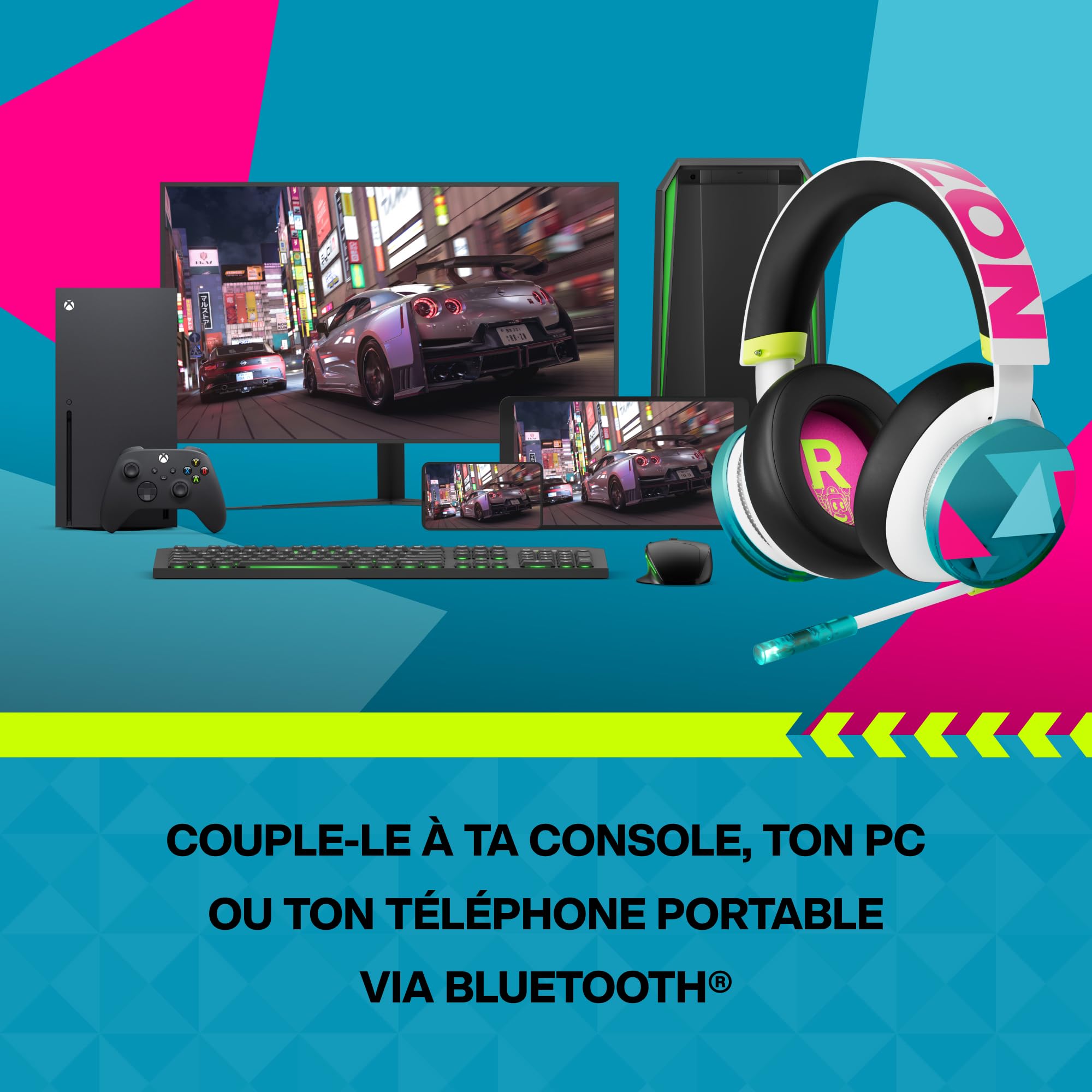 Xbox Casque sans Fil Édition limitée Forza Horizon 6 Series X|S, One, PC et appareils compatibles avec Le Cloud