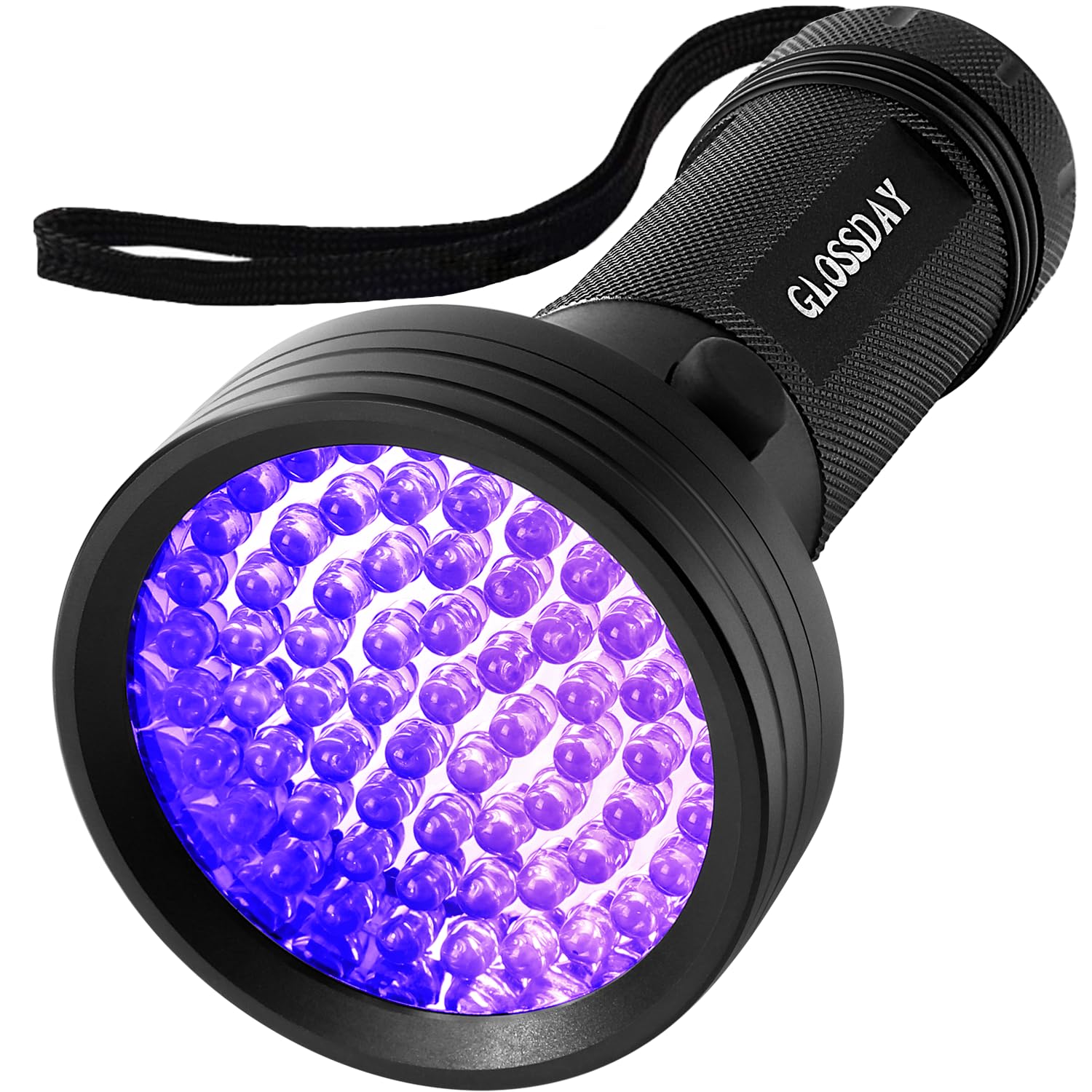GLOSSDAY Blacklight Flashlight 68 LED UV Flash Light,Ultraviolet Flashlight Black Light Professional Pet Urine Detector for Dog/Cat Urine,Pet Stains,