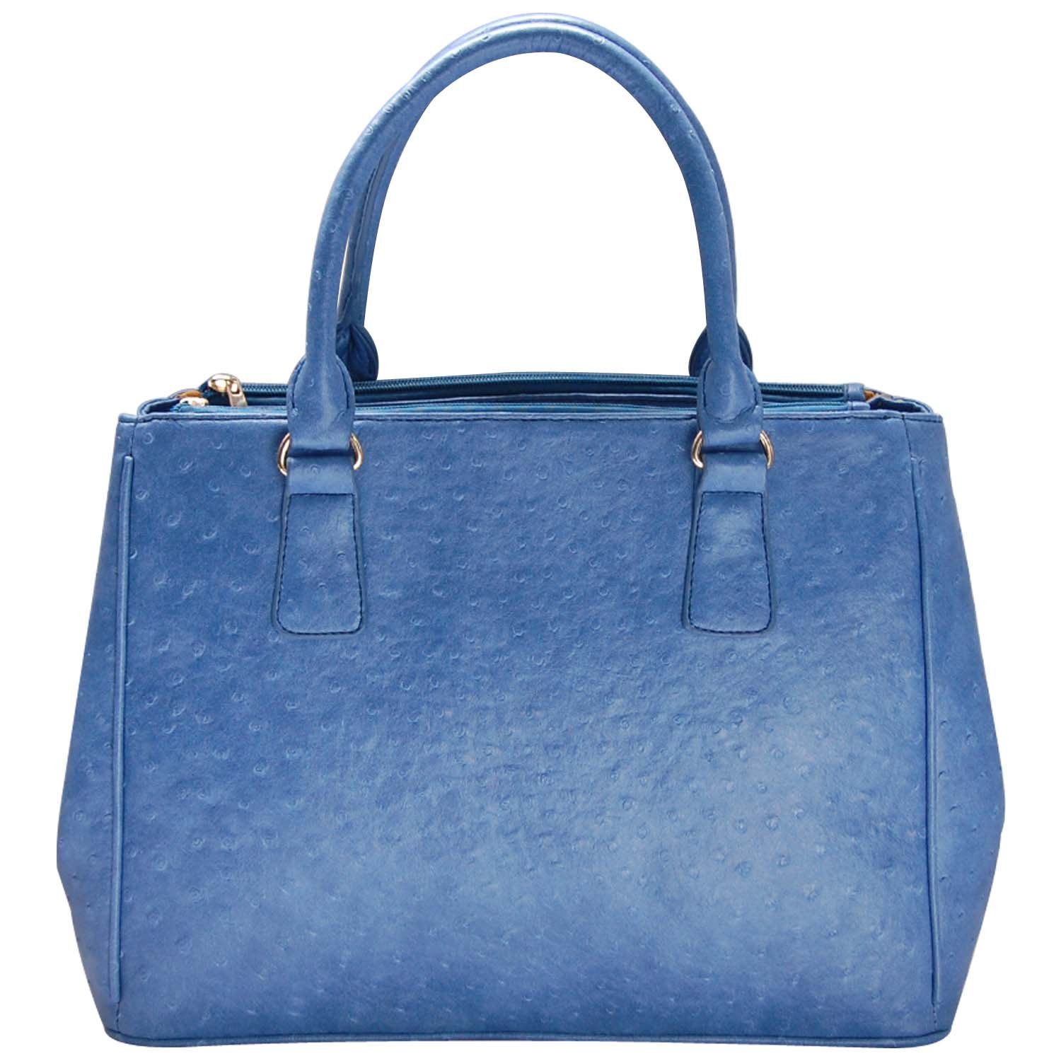 FASH Black Friday Sale! Ostrich Embossed Shopper Tote Handbag Shoulder Bag