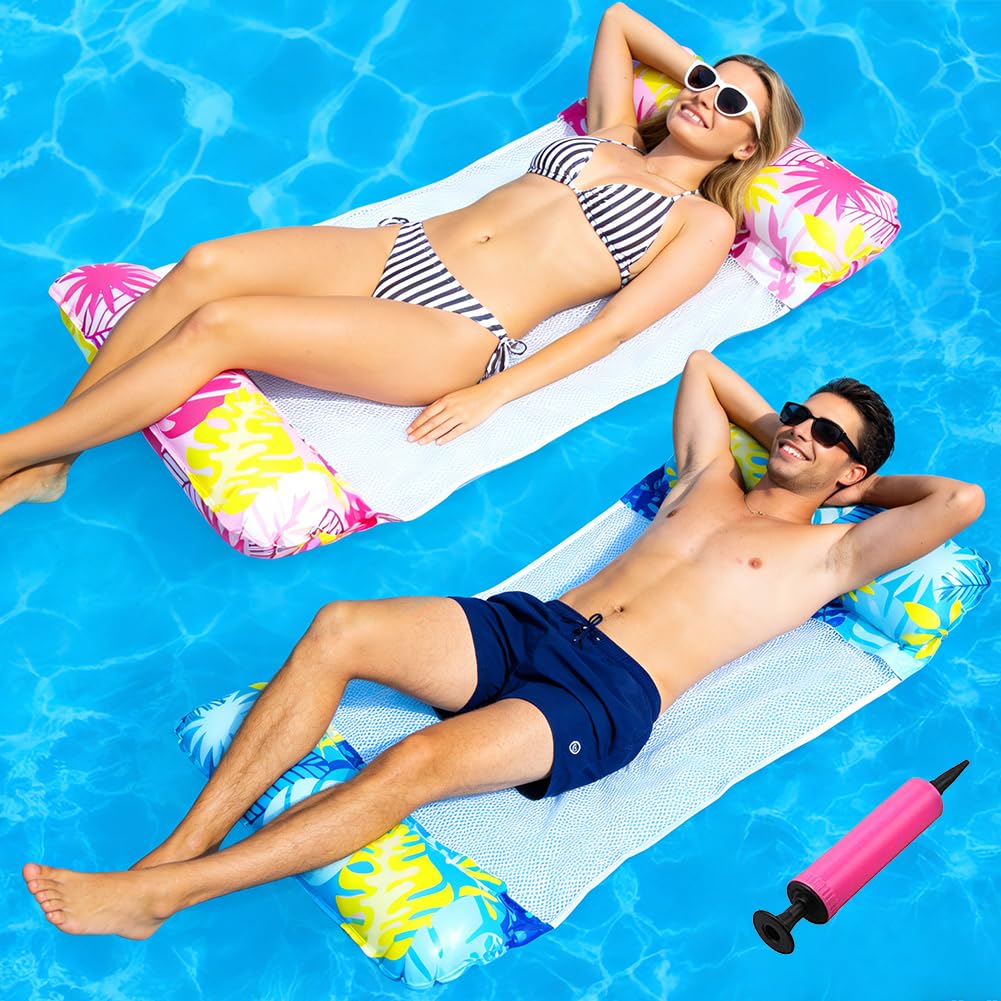 Inflatable Pool Floats, Pool Inflatables for Adults, Pool Toys Water Hammock for Armchair Mattresses Seat Floating Mattress - 2 pack Halloween Vampire Cape, Hooded Cloak — image 1