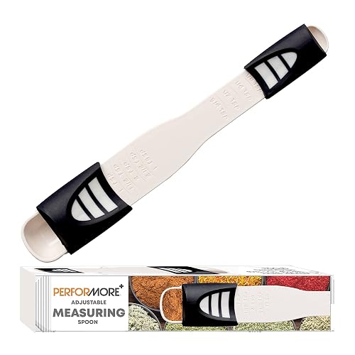 Performore Adjustable Measuring Spoon with Double End Adjustable Scale, 9