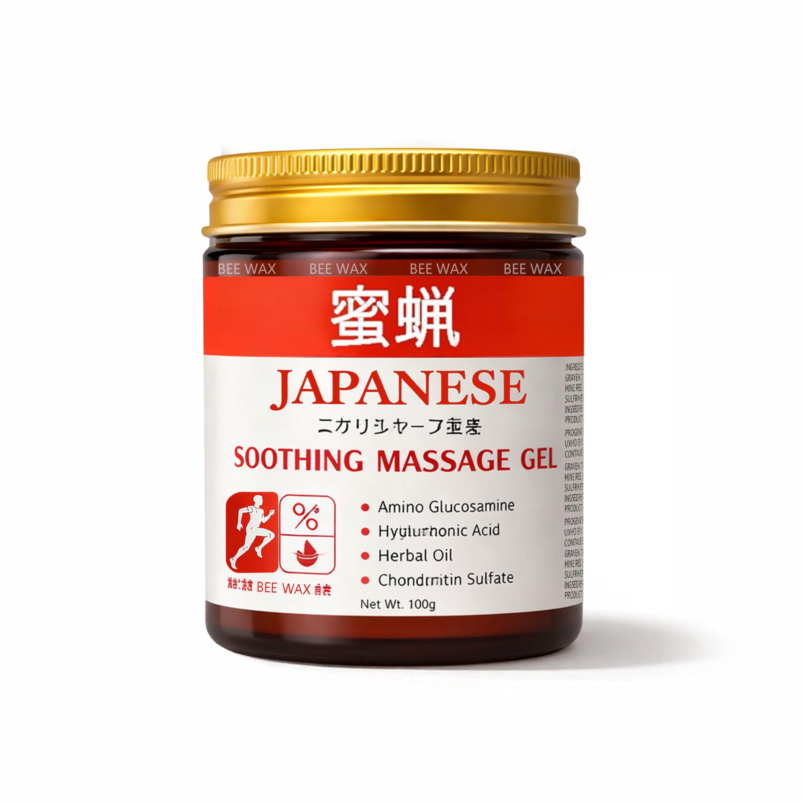 Japanese Formula Soothing Massage Gel for Joint & Muscle Pain Relief – Arnica, Mugwort, Hyaluronic Acid – Back, Neck, Knee & Leg Massage Balm – 100% Herbal Fast Absorption Formula (PACK 1 (100gm))