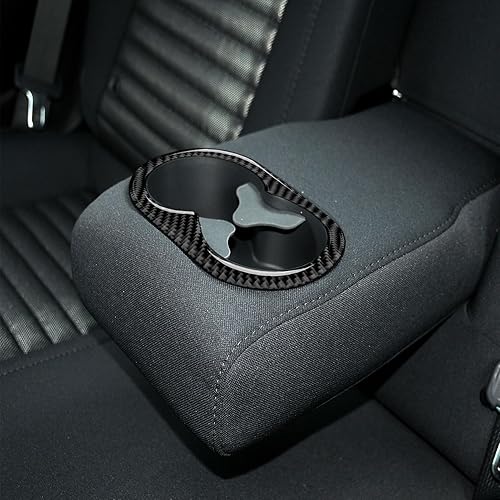 Miniatura 8 de Calcomanías de cubierta para portavasos trasero de coche para Dodge Challenger 2015 2016 2017 2018 2019 2020 2021 2022 2023 Accesorios pegatinas de