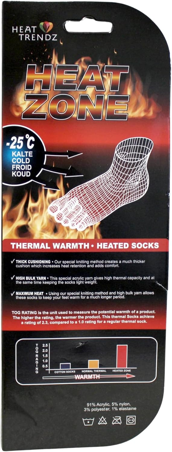 Miniatura 5 de 2 3 pares de calcetines térmicos para hombre con aislamiento térmico para clima extremo clima frío extremo 10 13