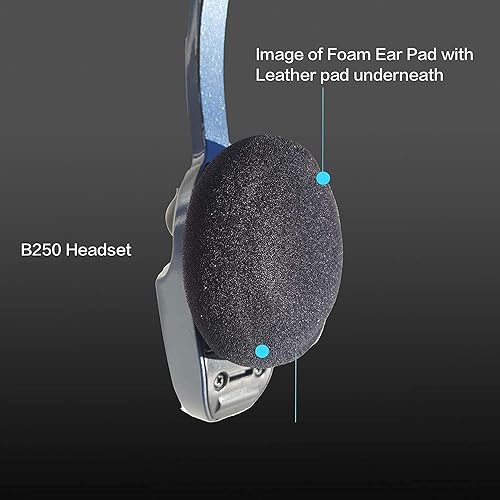 Miniatura 3 de Almohadillas de repuesto de espuma para los oídos, compatibles con BlueParrott B250-XT, B250-XTS, B250-XT+, Plantronics, Jabra Voice 150, VXI CC