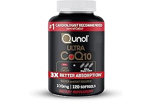 Ultra CoQ10 100mg for Enhanced Absorption: Support Heart Health and Energy with CoQ10 Vitamins