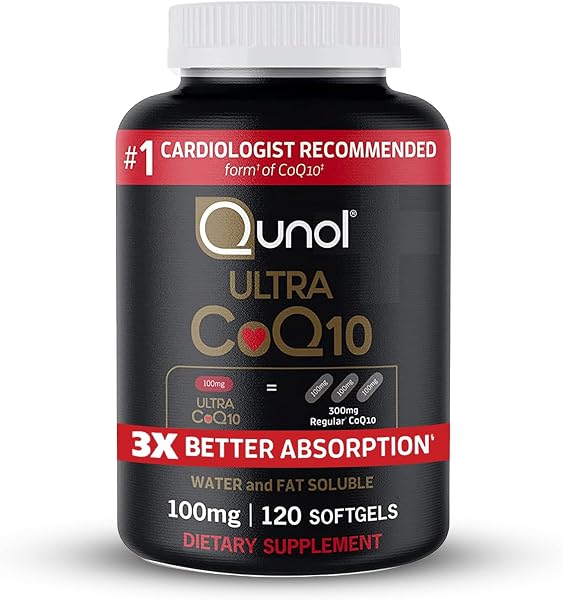 Qunol CoQ10 100mg Softgels 3x Better Absorption