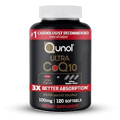 Qunol CoQ10 100mg Softgels Ultra CoQ10 100mg 3x Better Absorption Antioxidant for Heart Health Energy Production Coenzyme Q10