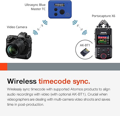 Miniatura 8 de Grabadora de audio portátil TASCAM Portacapture X6 de 32 bits Float, grabadora de campo para video, música, podcast, voz, podcasting
