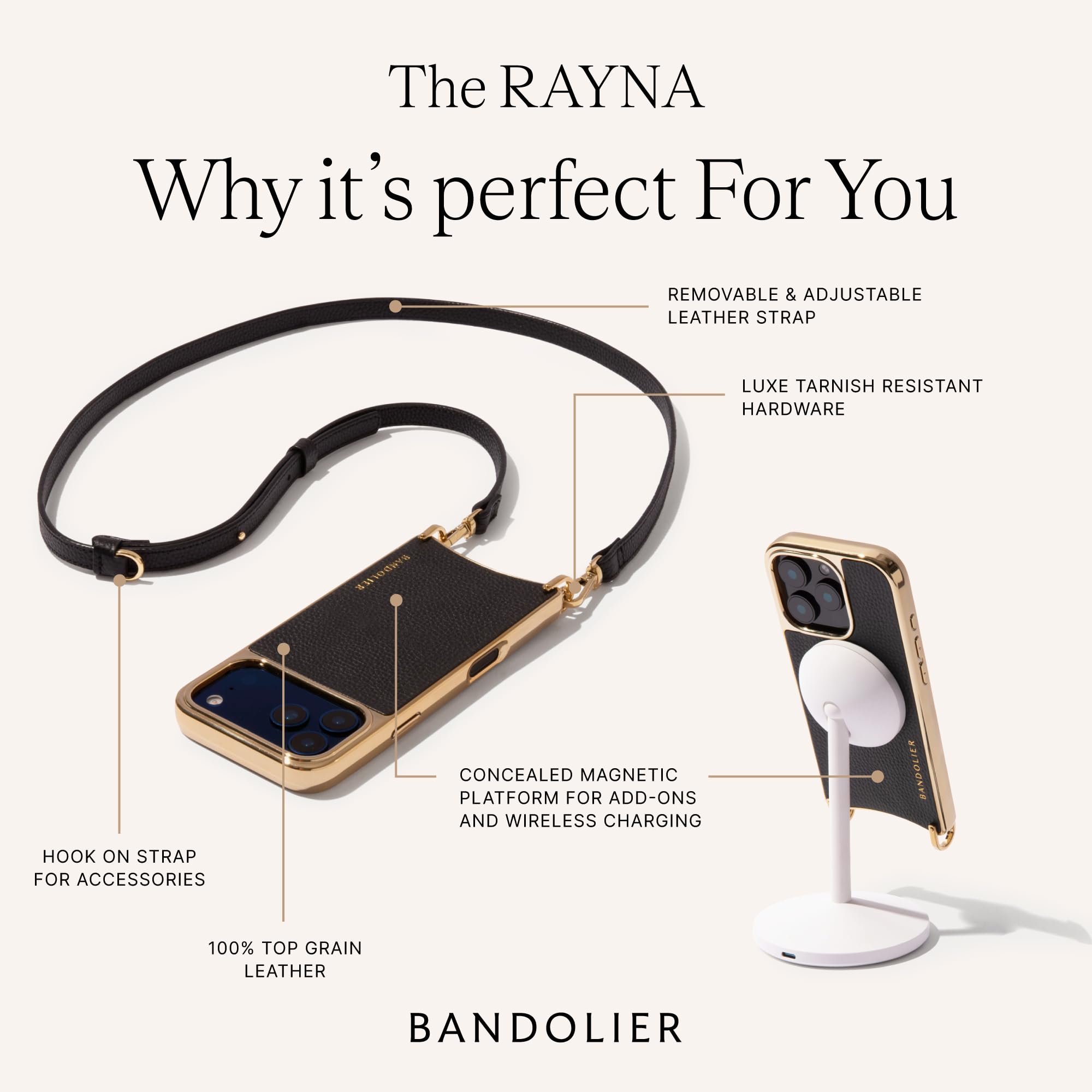 Amazon.com: Bandolier Rayna Crossbody Phone Case for iPhone 17 Pro
