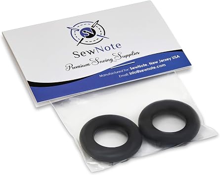 آلة الخياطة SewNote Bobbin Winder Rubber Tyre متوافق مع Singer Brother Kenmore Janome Babylock - 2 Pack