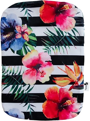 Miniatura 2 de Spoonie Threads Funda elástica para bolsa de ostomía  Bolsas ajustables de ileostomía de estoma de colostomía  Varios colores y tamaños, floral raya