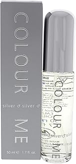 COLOUR ME Silver Perfume for Men. 50ml Eau de Toilette Men, Luxury Fragrance - Mens Aftershave, Long Lasting Fragrance for Men by Milton-Lloyd