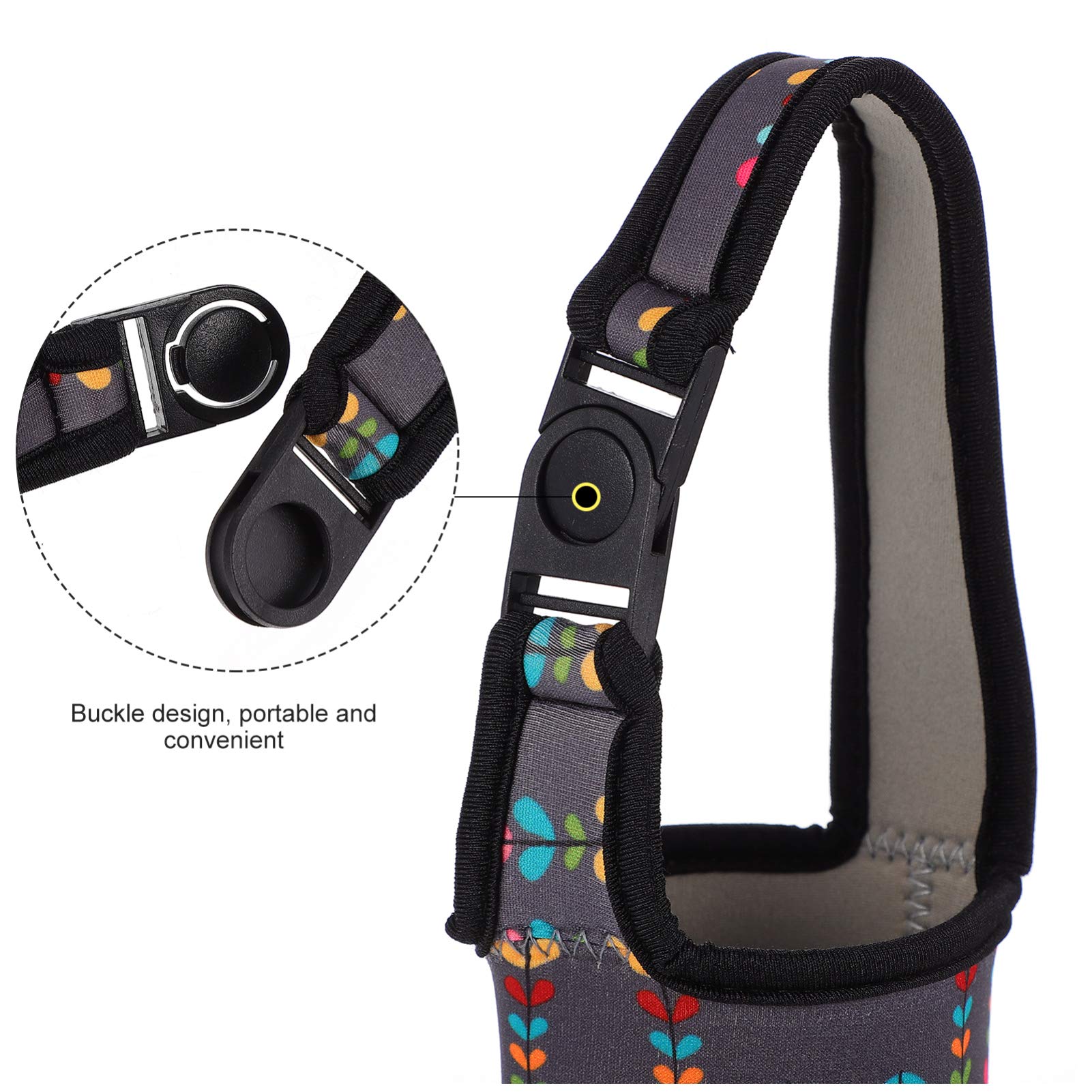 2x Wasserflaschen Hüllen - Isolierte Trinkflaschen Taschen Mit Schultergurt