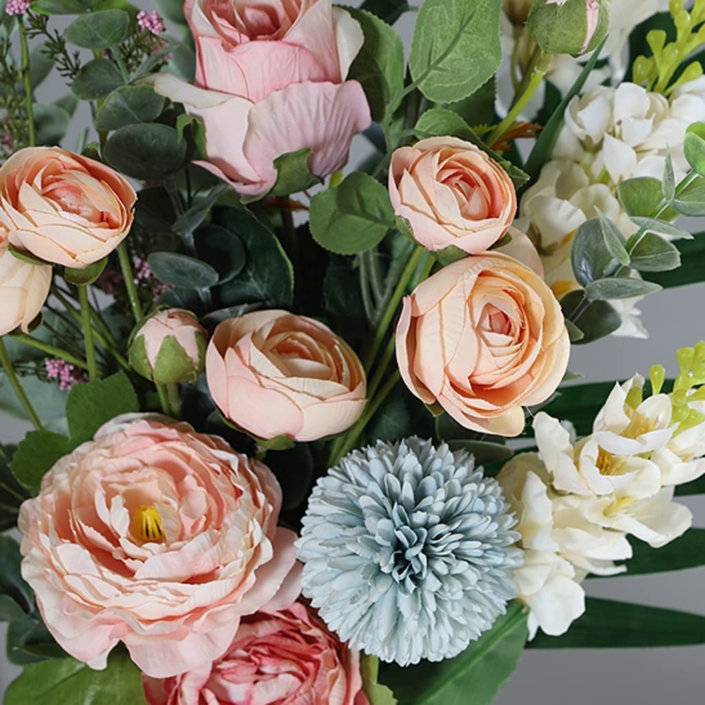 Mazzi di Fiori Artificiali Finti, Decorazioni per la casa finte, centrotavola per Matrimoni, composizioni Floreali