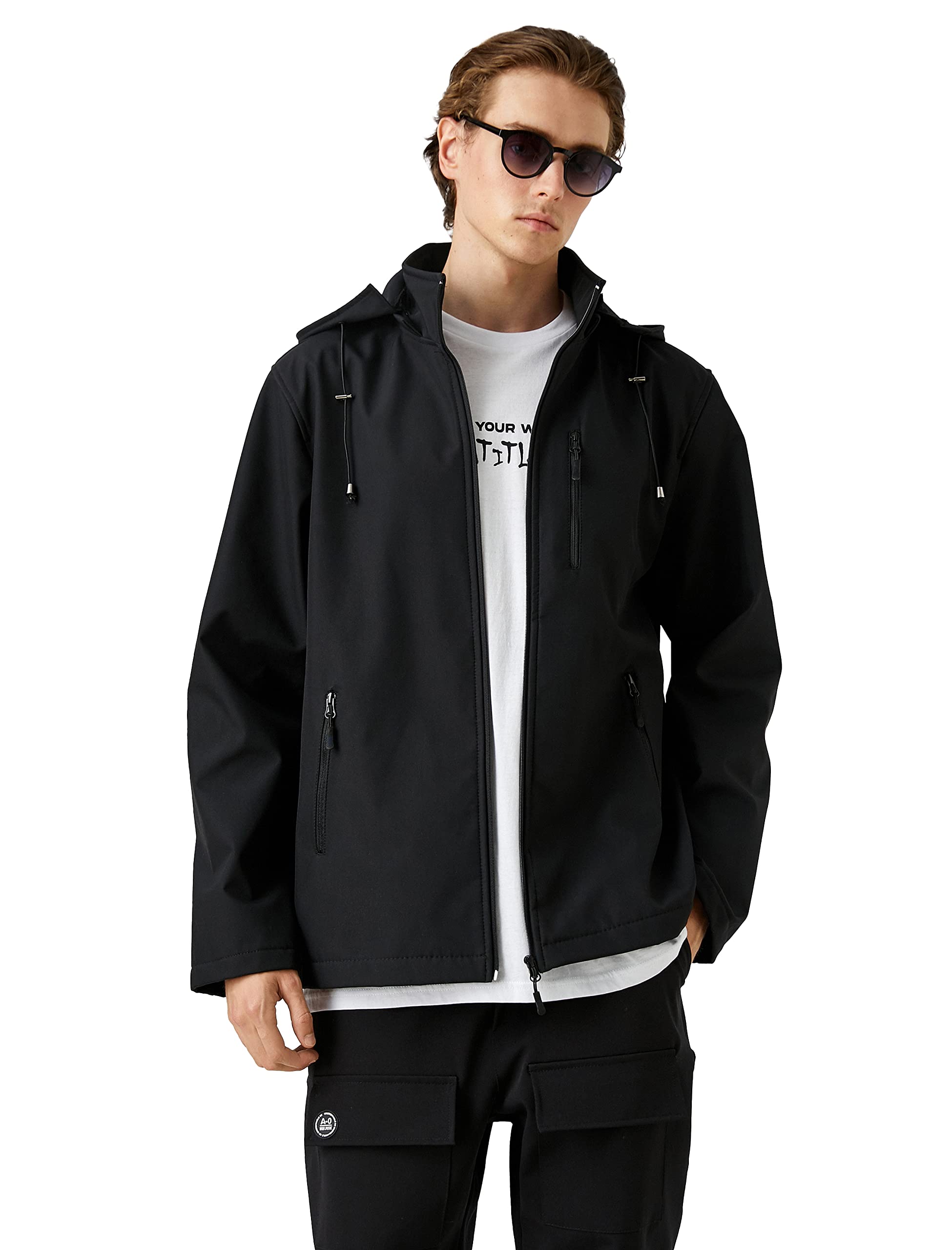 Koton Men's Zipped Hooded Jacket