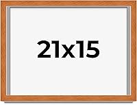 Vista 182 de Marco marrón de 18 x 24 pulgadas, marco de madera maciza de nuez de miel, ancho de moldeo de 0.875 pulgadas, profundidad de rabo de 0.875 pulgadas