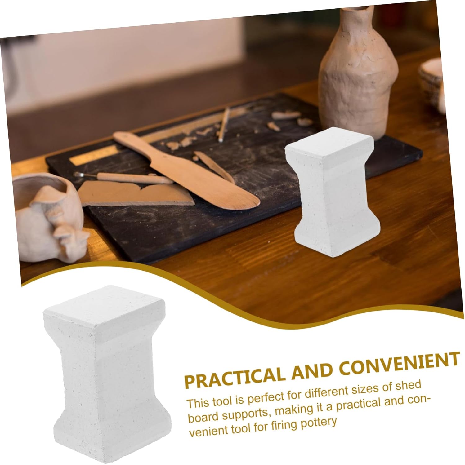 VILLFUL 2sets Pottery Making Tool Kiln Posts Electric Kiln Accessory Base Plate 2pcs*2