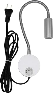 3W LED Wall Sconces Picture Mirror-Light With Plug Book Lamp Button on/off switch Gooseneck Flexible Pipe Warm White