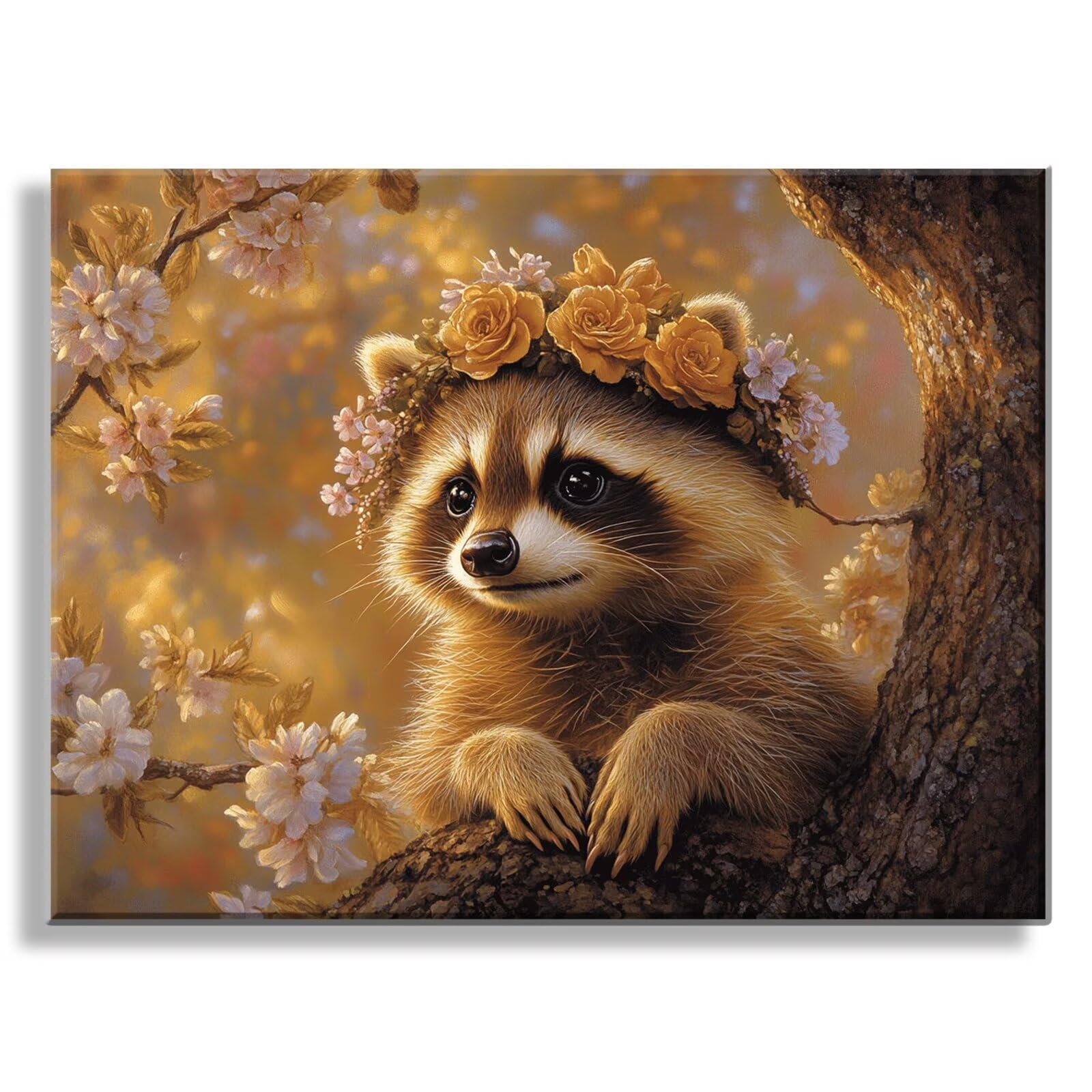 Dipingere con i Numeri Adulti fiore animale, Quadri da Dipingere Numerati Fai Da Te per Principianti e Adultis, Olio La Pittura di Numeri Kit, Hobby Creativi Adulti, Decorazioni Casa 90x120cm Q3S-170