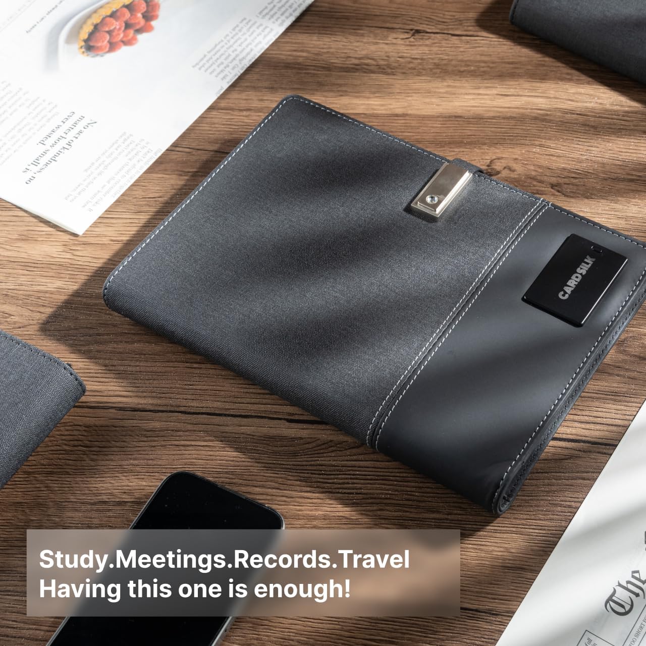 2026 Planner，Professional Notebook with Power Bank & 15W Wireless Charger，Travel Journal for Business Trips，Refillable Planner for Personal Organization，Leather Notebook for Women and Men