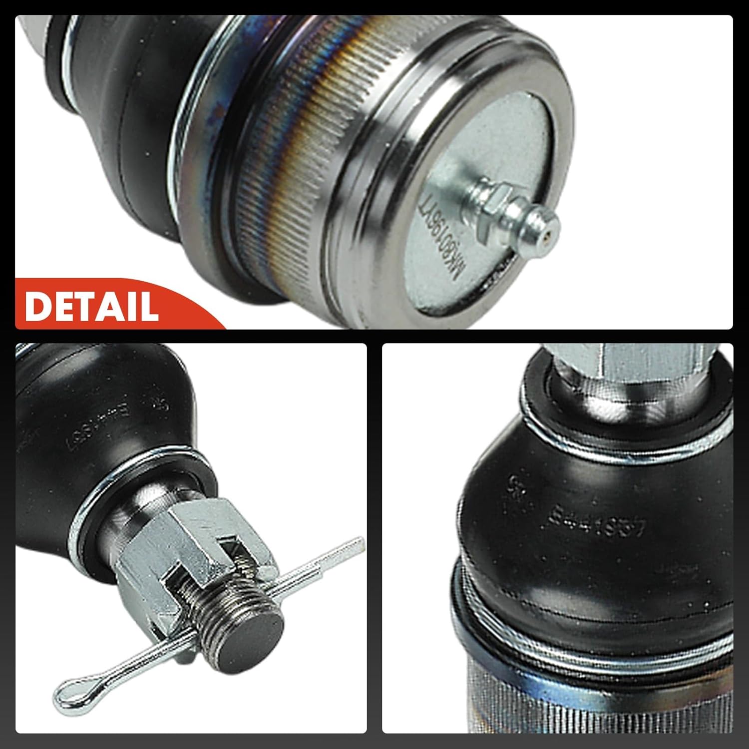 A-Premium Set of 4, Front Upper & Lower Ball Joints Kit, Compatible with Ford E-150 E-250 E-350 Econoline, E-150 E-350 Econoline Club Wagon, E-450 Super Duty